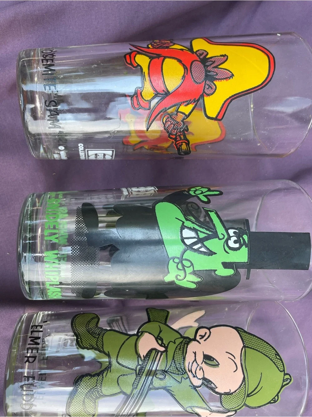 Pepsi Green and Black Cartoon Character Drinking Glass